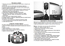 Инструкция от диапроектора Regio. Установка батареек или сетевого адаптера. Важные советы по эксплуатации.