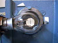 Юстировка лампы на фильмоскопе Ф-68