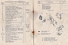 Паспорт от диапроектора Пеленг-500АФ. Элементы электрической схемы и места смазки диапроектора