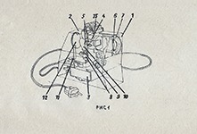 Рисунок 1 со схематичным устройством фильмоскопа МФ-74 Огонек