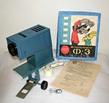 фильмоскоп Ф-3 + запасная лампа А6-21 + инструкция + коробка