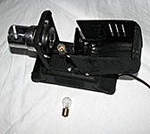 В фильмоскопе Ф-5 в качестве источника света используется лампа Р6-стоп