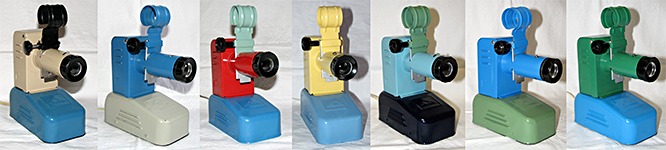 Разнообразная цветовая гамма фильмоскопов ФМ