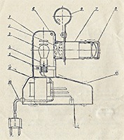 схематическое устройство фильмоскопа ФМ