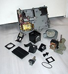 Трансформатор и задняя панель управления диапроектора Лектор-600 установлены на место